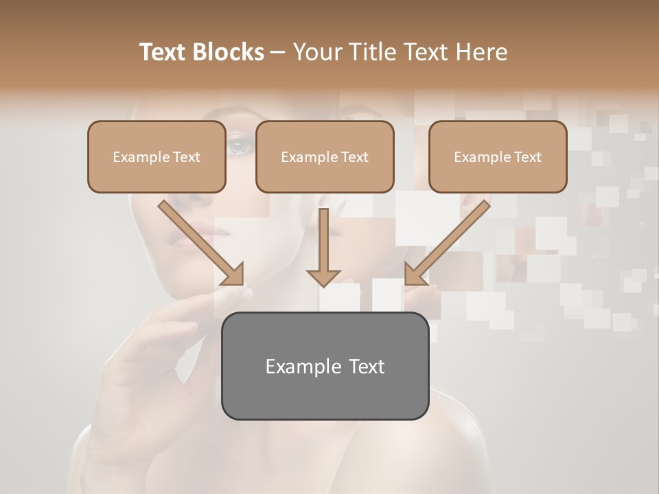 Palm Freshness Eyes PowerPoint Template