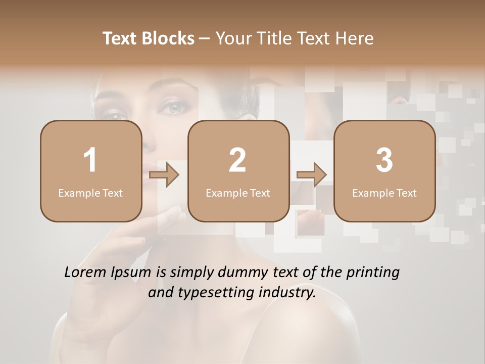 Palm Freshness Eyes PowerPoint Template