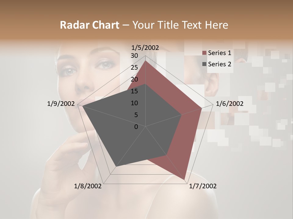 Palm Freshness Eyes PowerPoint Template