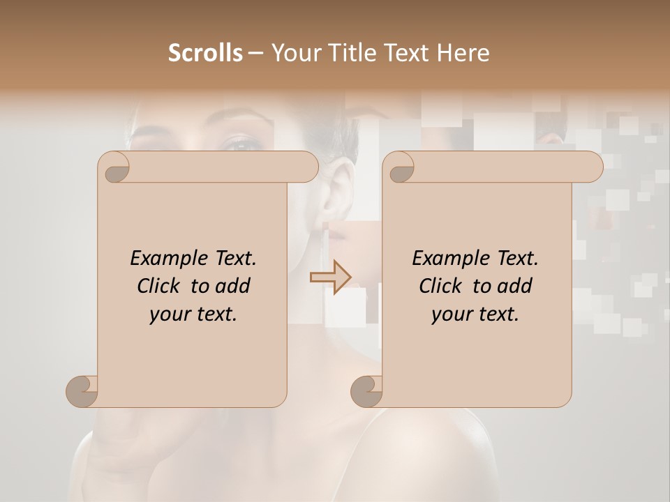 Palm Freshness Eyes PowerPoint Template
