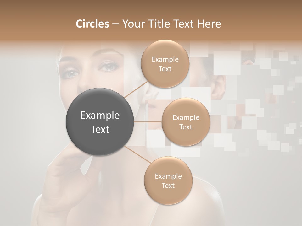 Palm Freshness Eyes PowerPoint Template