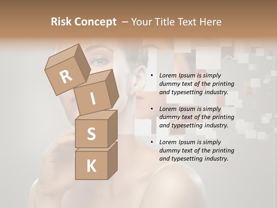 Palm Freshness Eyes PowerPoint Template