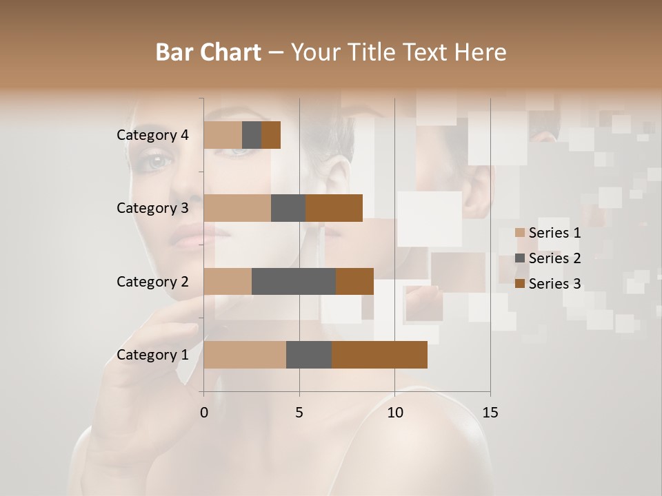 Palm Freshness Eyes PowerPoint Template