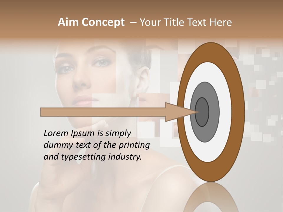 Palm Freshness Eyes PowerPoint Template