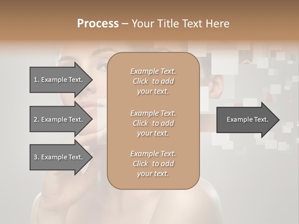 Palm Freshness Eyes PowerPoint Template