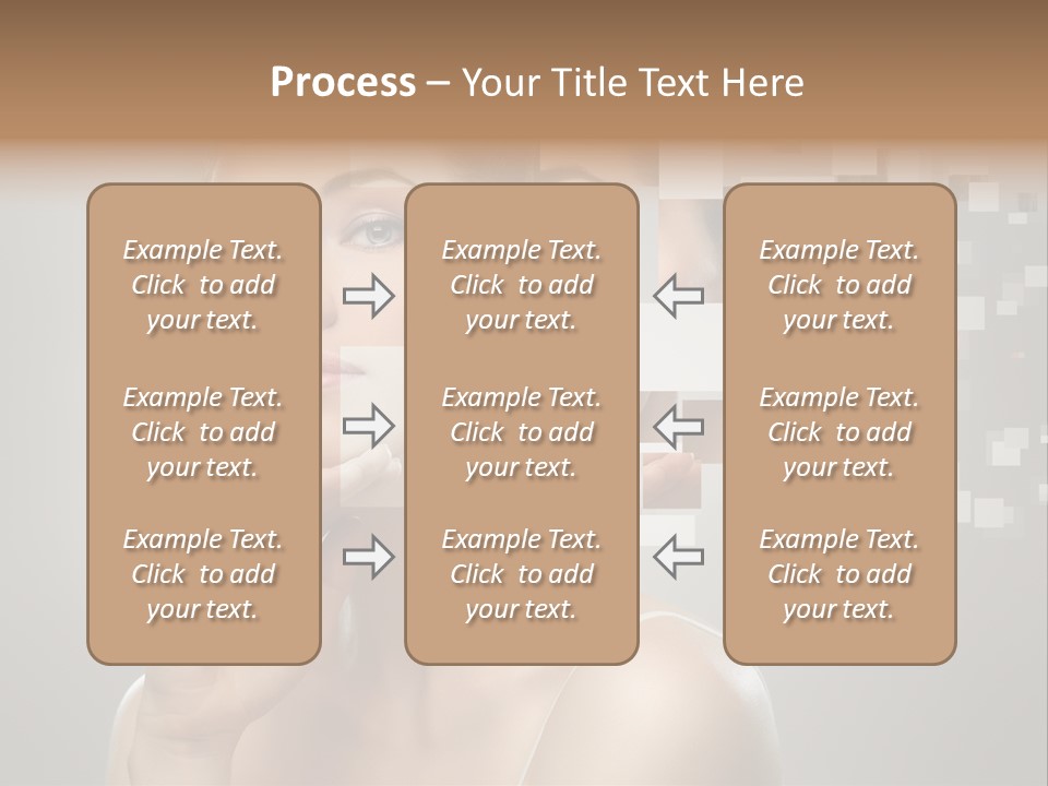 Palm Freshness Eyes PowerPoint Template