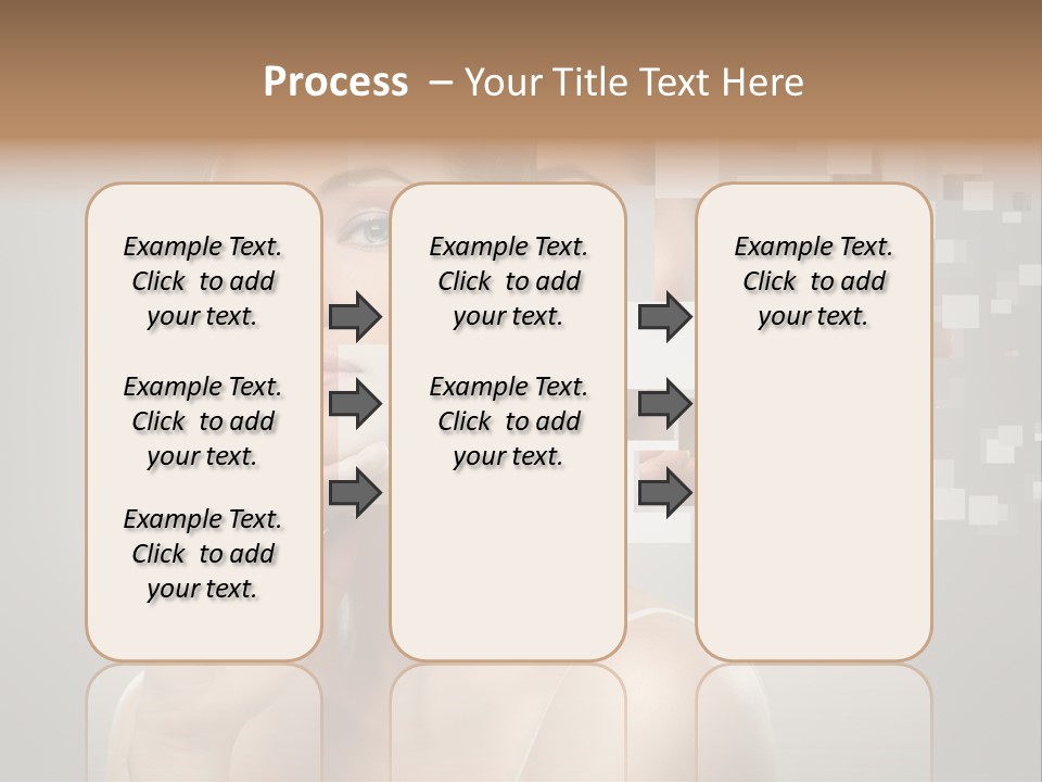 Palm Freshness Eyes PowerPoint Template