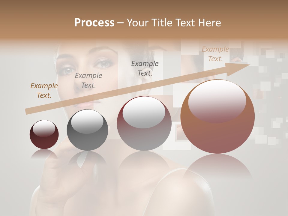 Palm Freshness Eyes PowerPoint Template