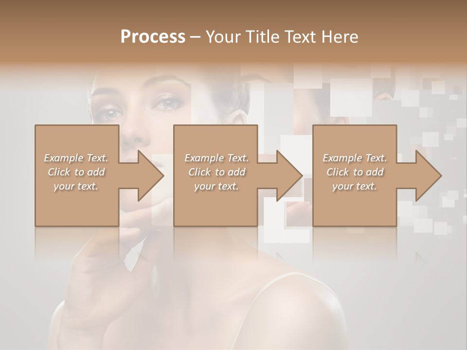 Palm Freshness Eyes PowerPoint Template