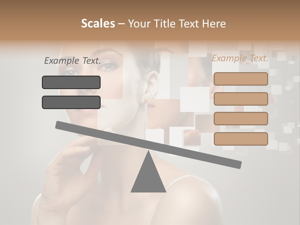 Palm Freshness Eyes PowerPoint Template