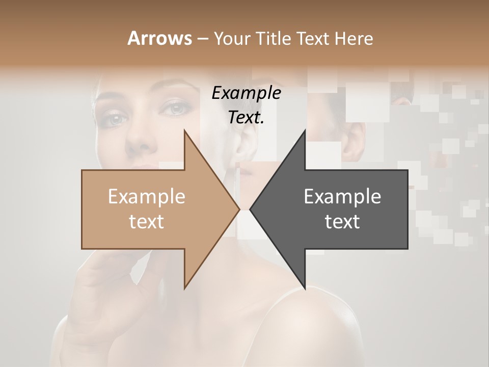 Palm Freshness Eyes PowerPoint Template