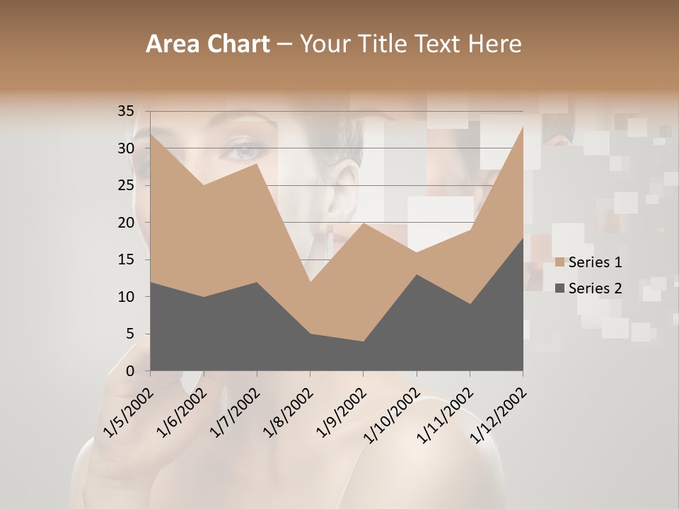 Palm Freshness Eyes PowerPoint Template