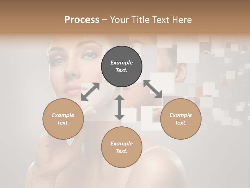 Palm Freshness Eyes PowerPoint Template