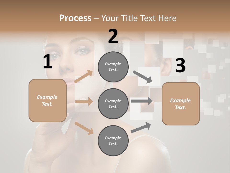 Palm Freshness Eyes PowerPoint Template