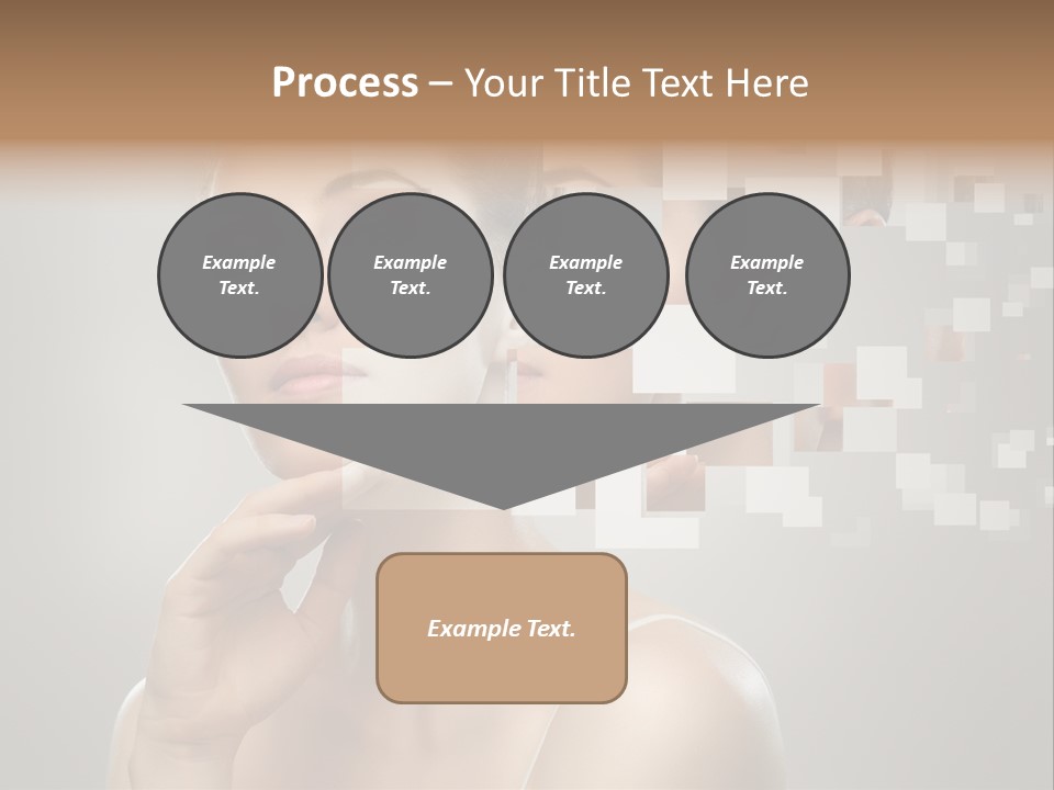 Palm Freshness Eyes PowerPoint Template