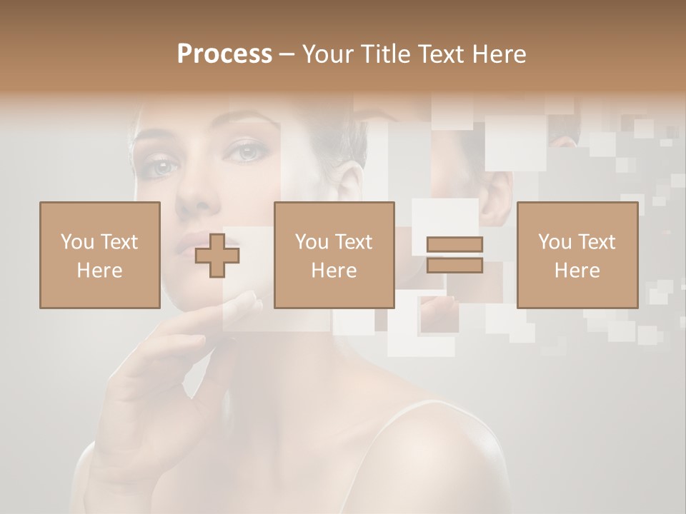 Palm Freshness Eyes PowerPoint Template
