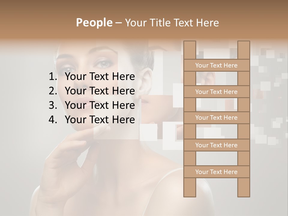 Palm Freshness Eyes PowerPoint Template