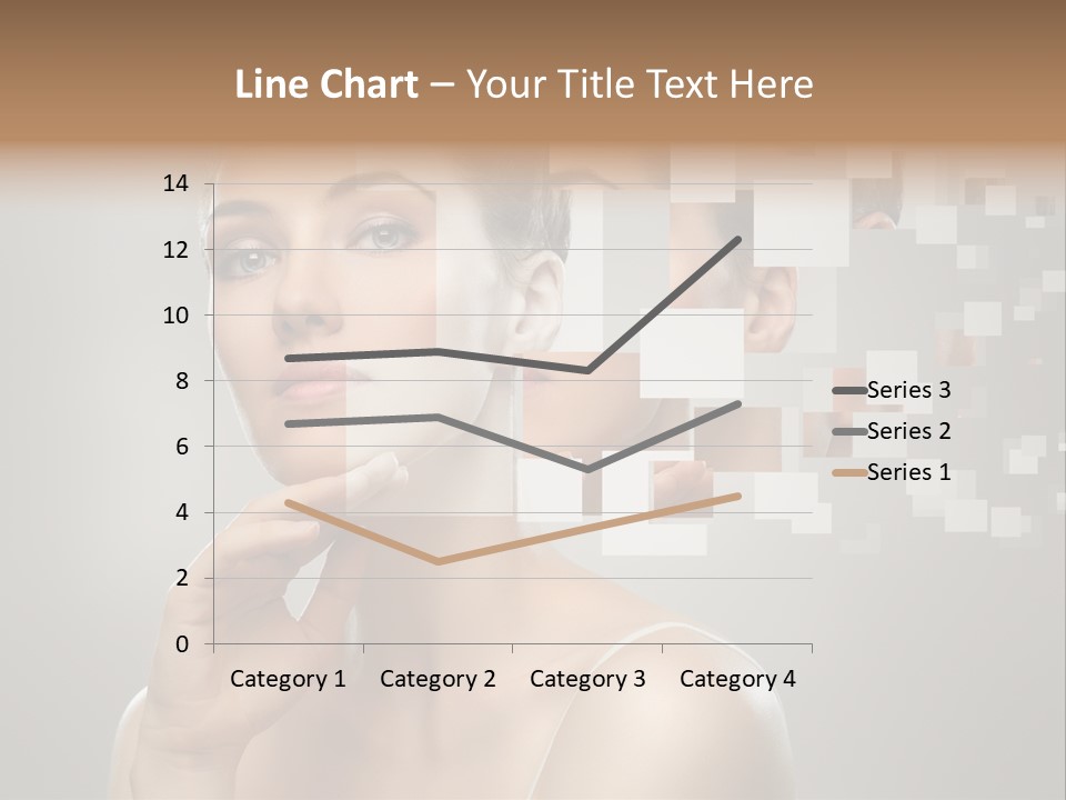 Palm Freshness Eyes PowerPoint Template
