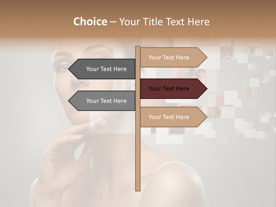 Palm Freshness Eyes PowerPoint Template