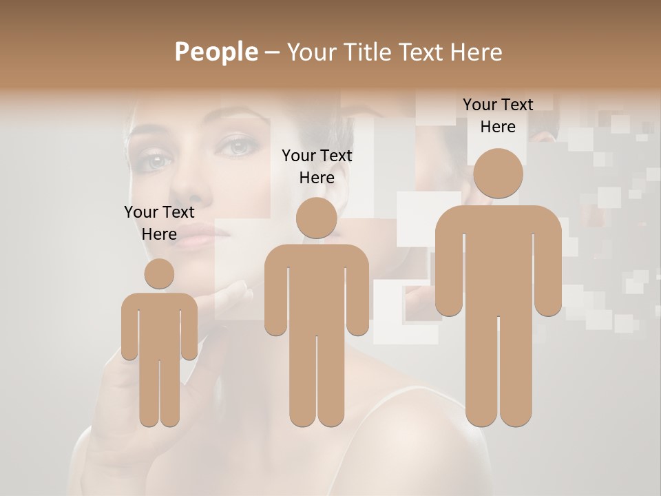 Palm Freshness Eyes PowerPoint Template