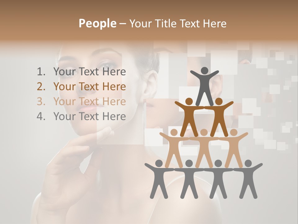 Palm Freshness Eyes PowerPoint Template