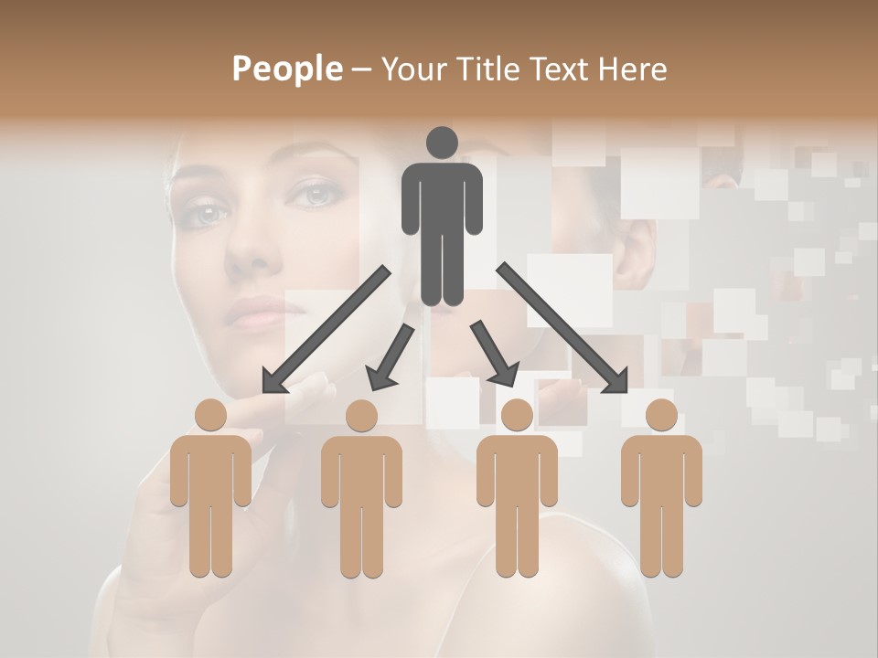 Palm Freshness Eyes PowerPoint Template