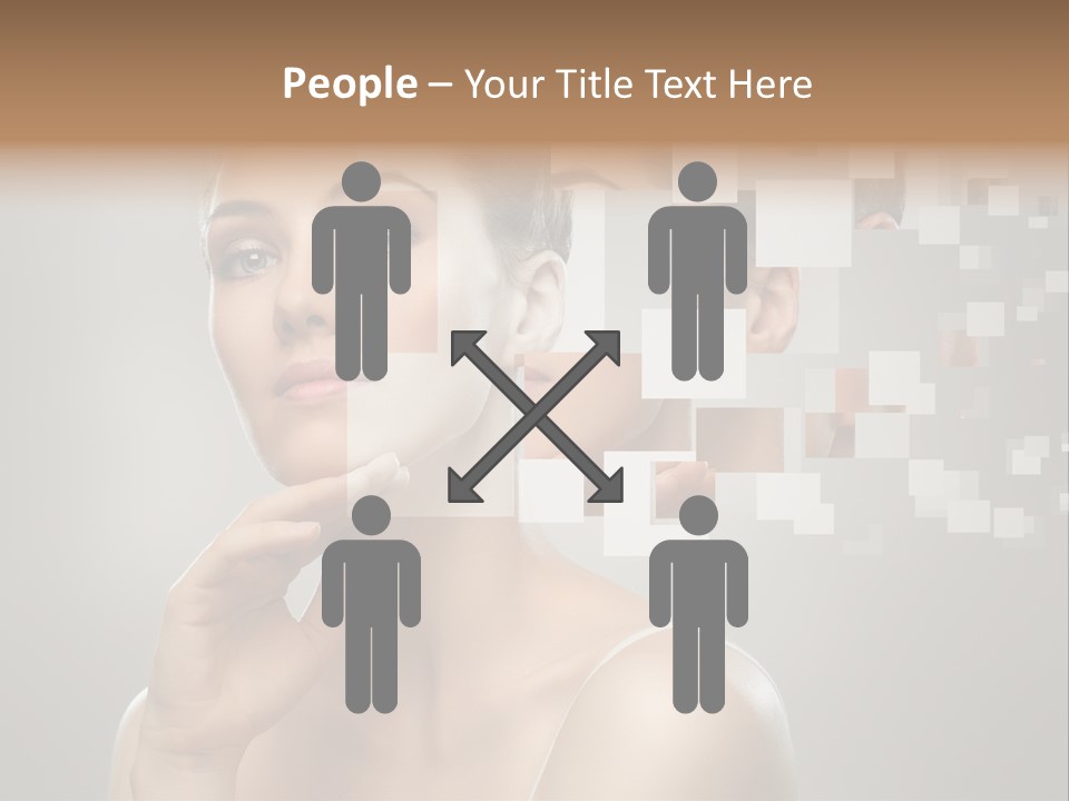 Palm Freshness Eyes PowerPoint Template