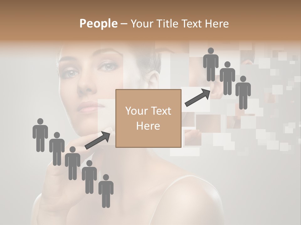 Palm Freshness Eyes PowerPoint Template