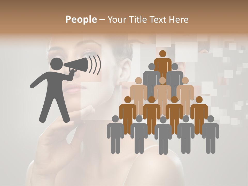 Palm Freshness Eyes PowerPoint Template