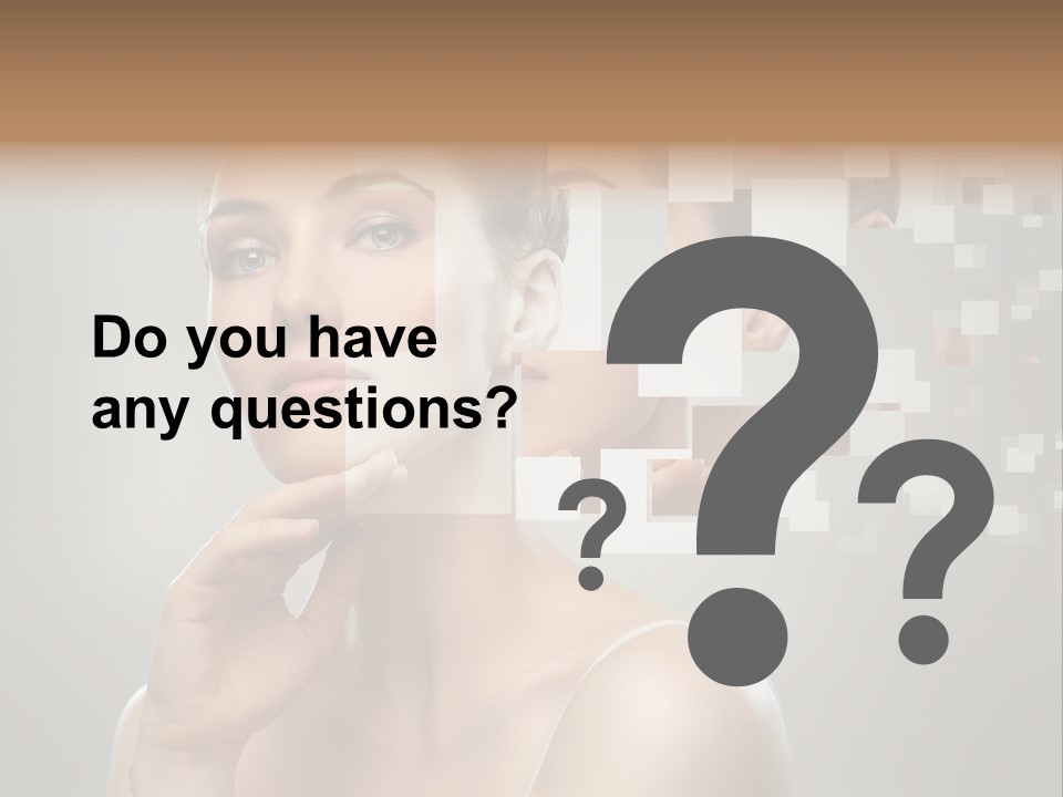 Palm Freshness Eyes PowerPoint Template