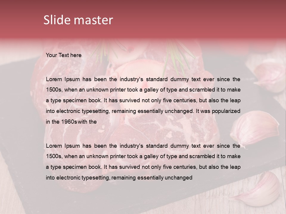 Entree Italian Food PowerPoint Template