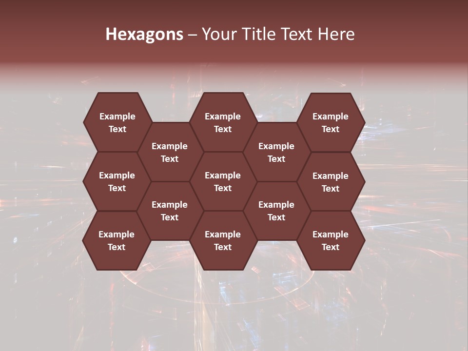 A Dark Background With A Lot Of Bright Lights PowerPoint Template