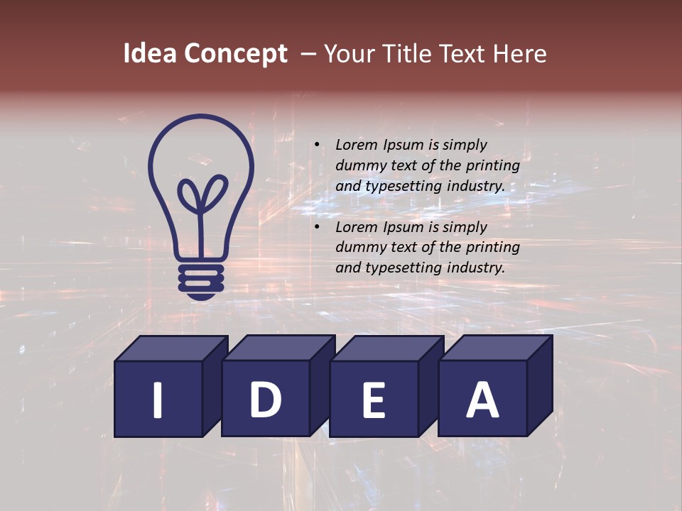 A Dark Background With A Lot Of Bright Lights PowerPoint Template