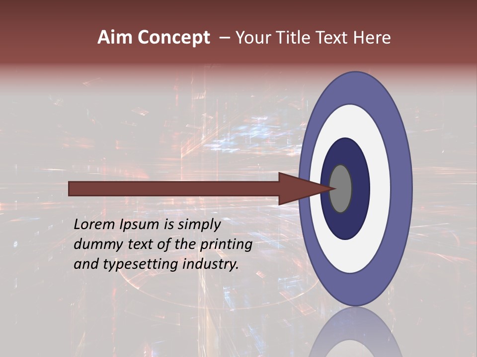 A Dark Background With A Lot Of Bright Lights PowerPoint Template