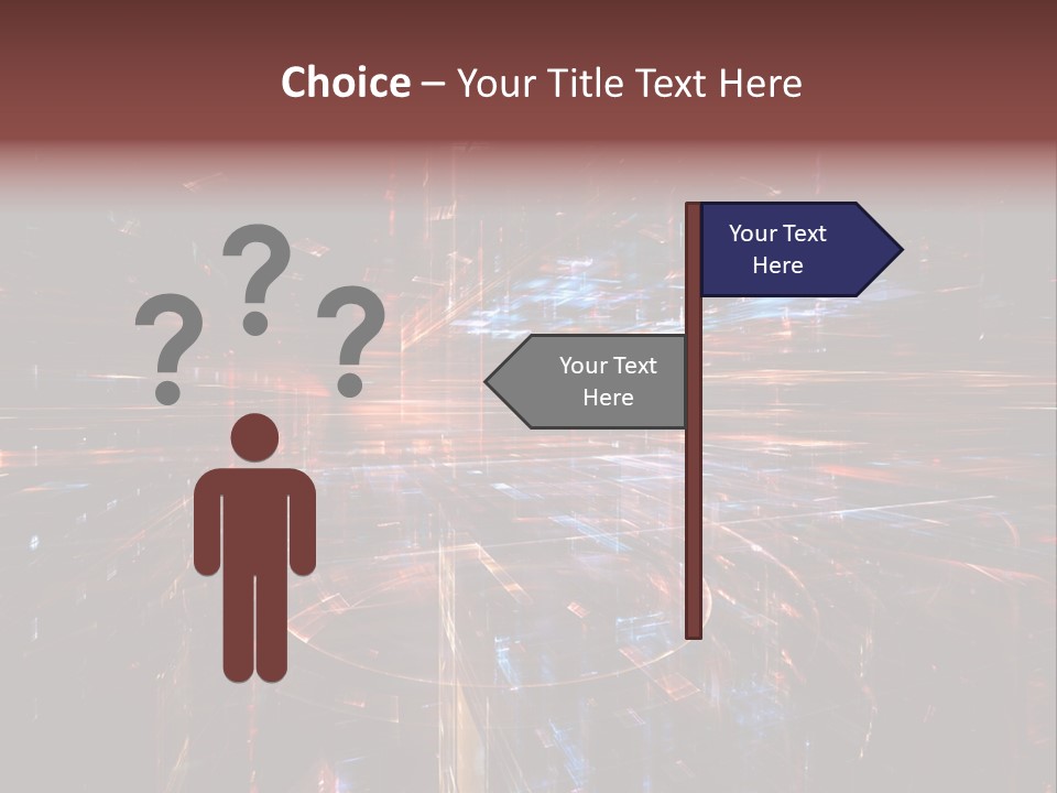 A Dark Background With A Lot Of Bright Lights PowerPoint Template