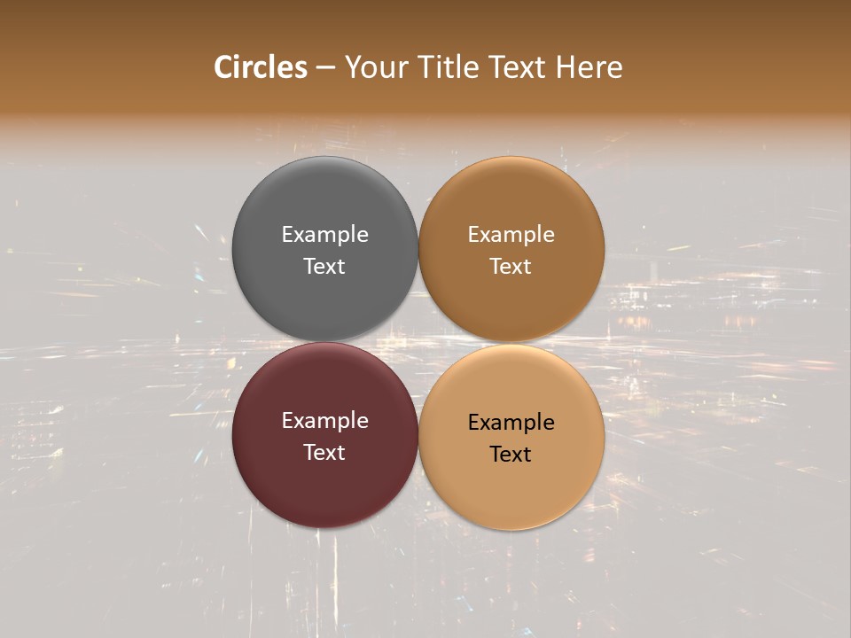 Texture Perspective City PowerPoint Template