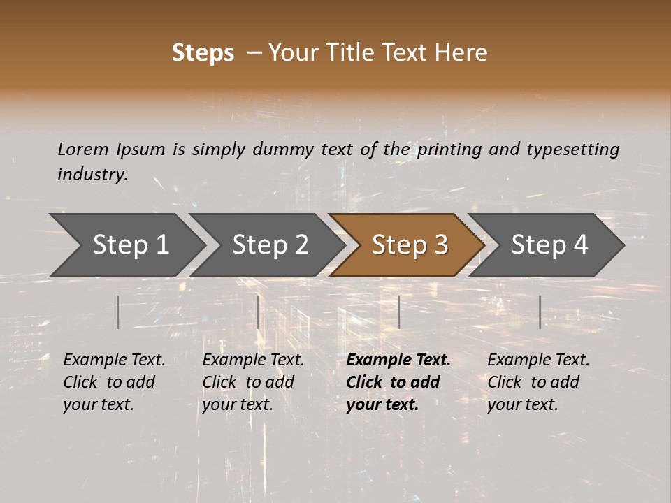 Texture Perspective City PowerPoint Template