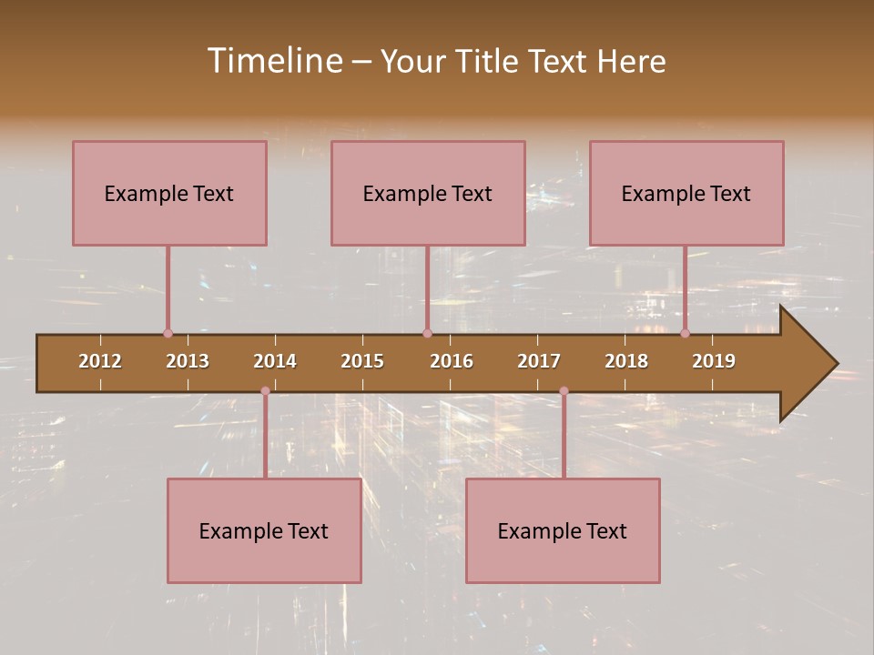 Texture Perspective City PowerPoint Template