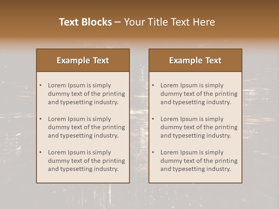 Texture Perspective City PowerPoint Template