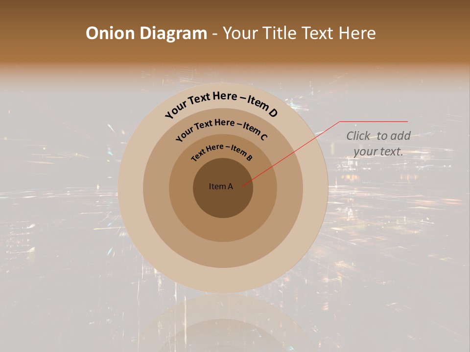 Texture Perspective City PowerPoint Template