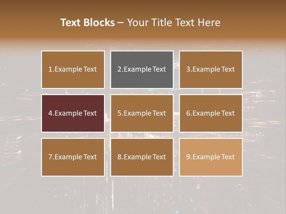 Texture Perspective City PowerPoint Template