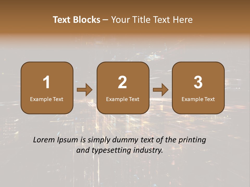 Texture Perspective City PowerPoint Template