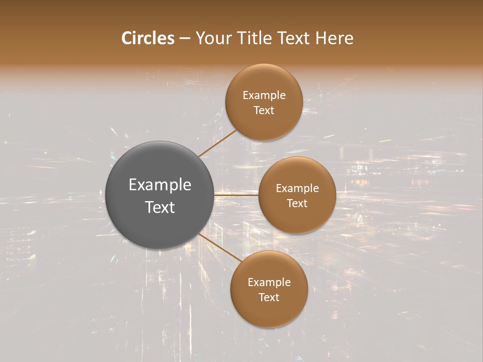 Texture Perspective City PowerPoint Template
