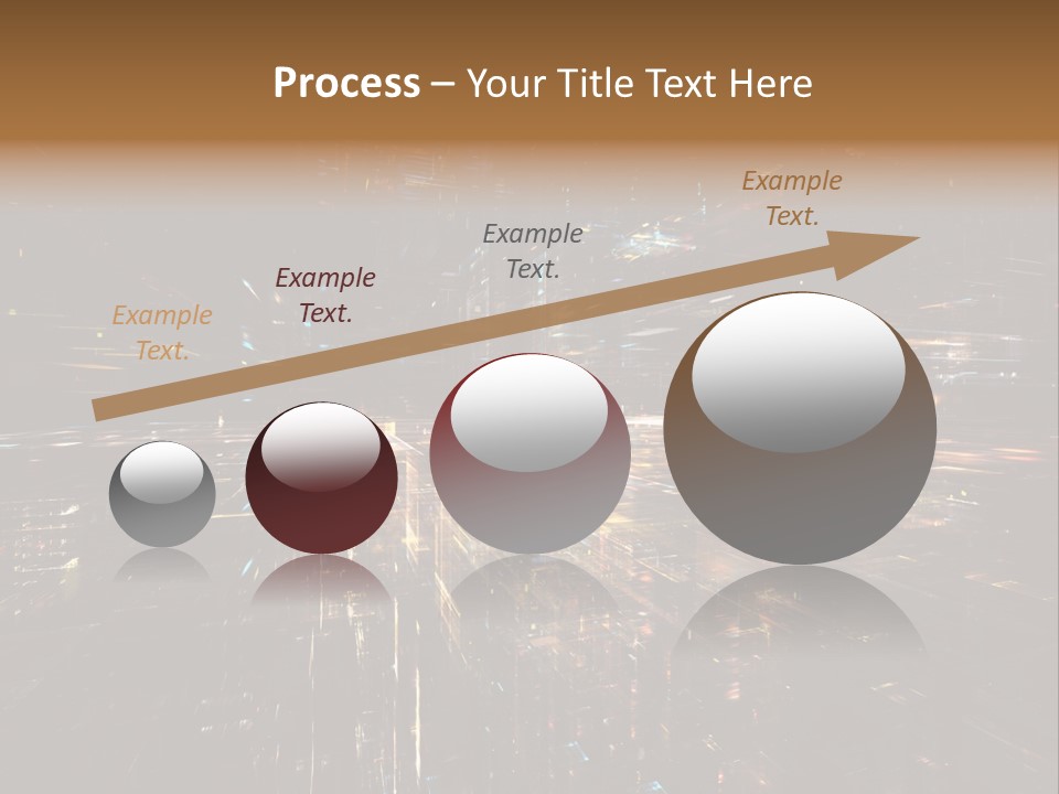 Texture Perspective City PowerPoint Template