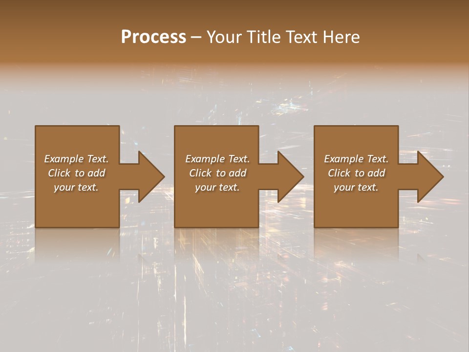 Texture Perspective City PowerPoint Template