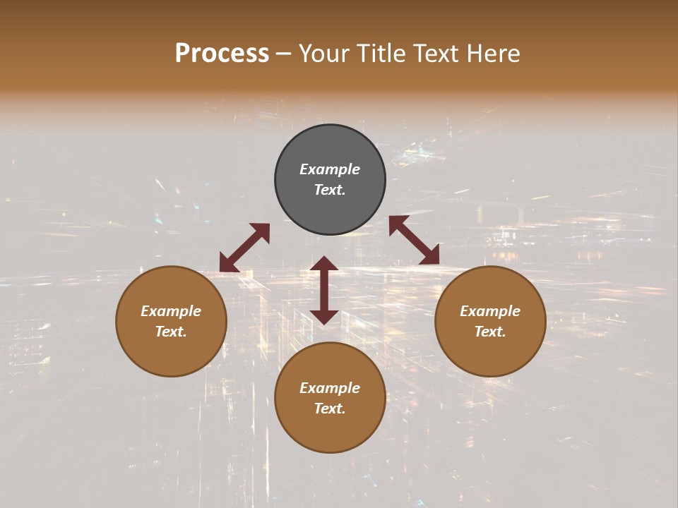Texture Perspective City PowerPoint Template