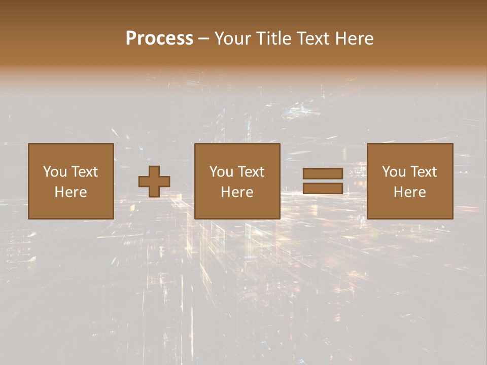 Texture Perspective City PowerPoint Template