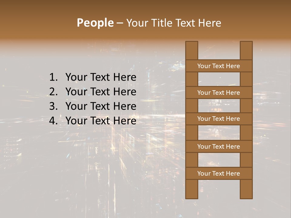 Texture Perspective City PowerPoint Template