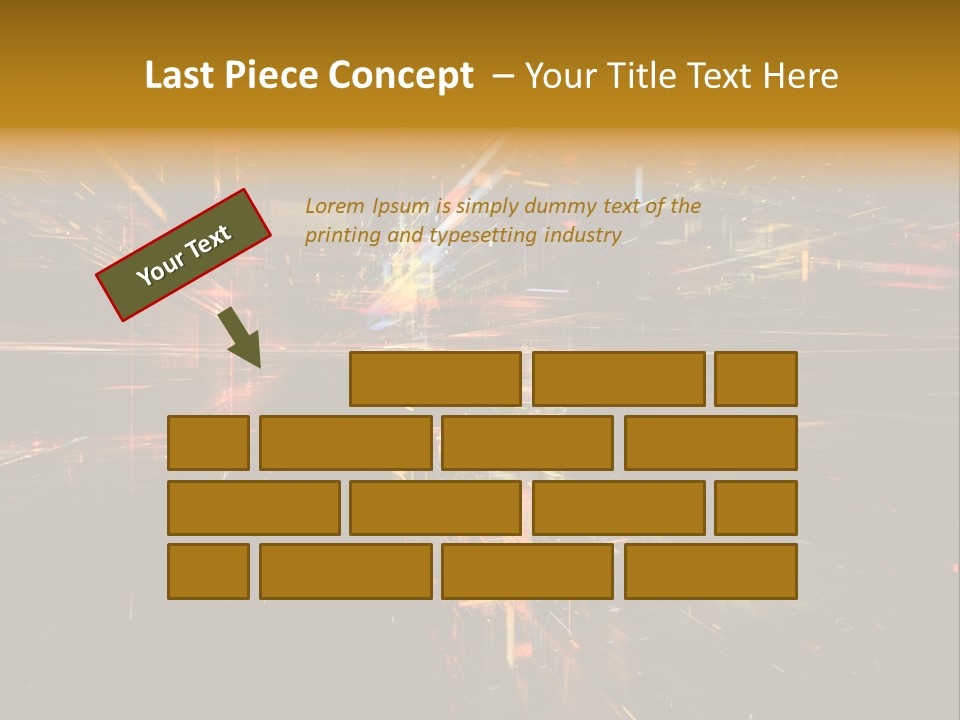 Texture Perspective City PowerPoint Template