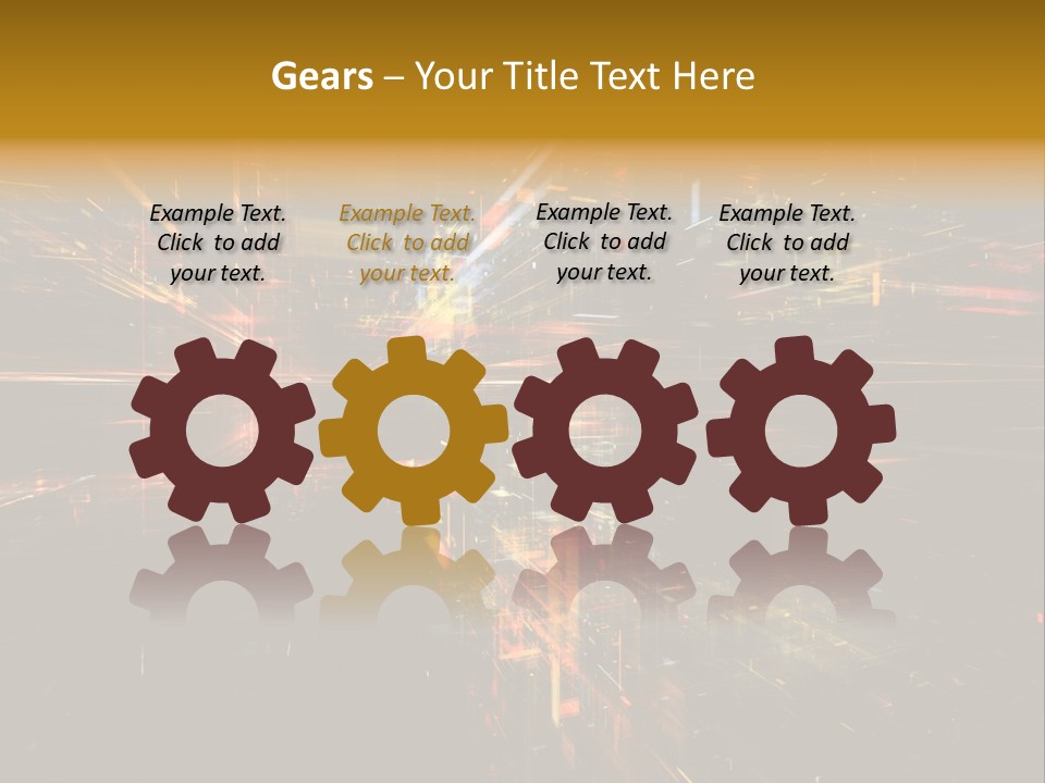 Texture Perspective City PowerPoint Template